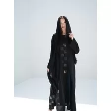 DUBAI BLACK & GOLDEN ABAYA