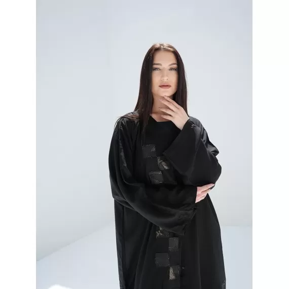 DUBAI BLACK & GOLDEN ABAYA